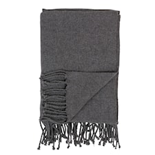 Bloomingville Pledd Ull Lengde 170 cm, Bredde 130 cm Grå