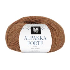 Alpakka Forte 50 g Gul/Rød melert Dale Garn