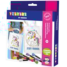 Håndverkssett Broderi på stoffpose Playbox