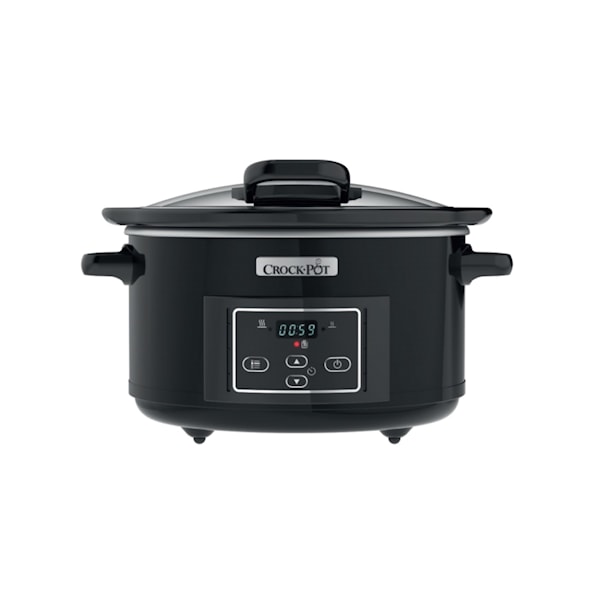 Crock-Pot CSC052X Slowcooker Med Timer 4 7 L Svart (svart) Crock-Pot CSC052X Slowcooker Med Timer 4 7 L Svart (svart)