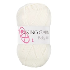 Baby Ull Garn Merinoull 50 g Vit 300 Viking Garn
