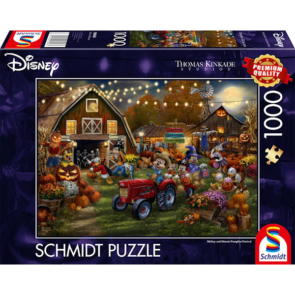 Disney, Mickey & Minnie Pumpkin Festival Pussel 1000 Bitar Schmidt