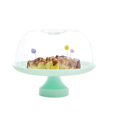 Rice Tårtfat med kupa D: 32.7 cm Grön