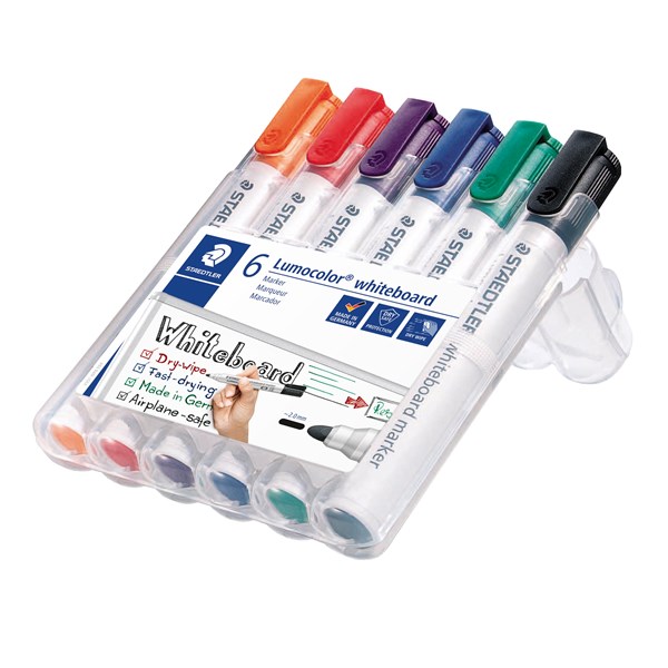 Lumocolor whiteboardpennor 6-pack Staedtler