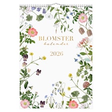 Väggkalender Blomster A4 2026