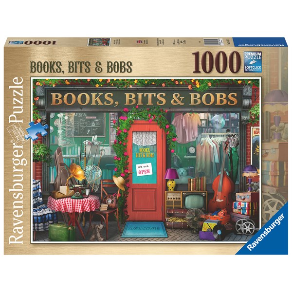 Books, Bit's & Bobs, Pussel 1000 bitar, Ravensburger