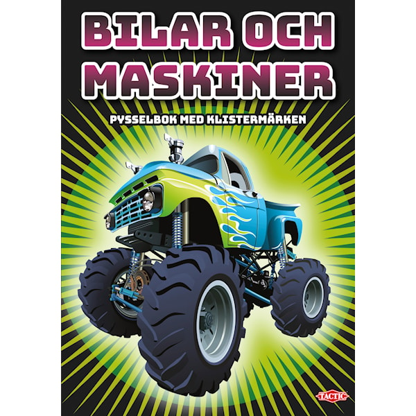 Pysselbok med Klistermärken Bilar och Maskiner Tactic