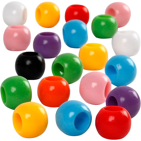 Kongoperler, dia. 10 mm, hullstr. 4,5 mm, 65 g, 110 ml/ 1 pk.