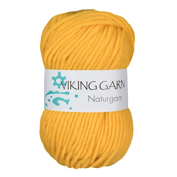 Naturgarn 50 g Gul 645 Viking Garn