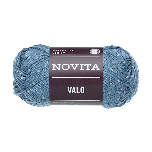 Valo Paljettgarn50g Glimt 1161 Novita