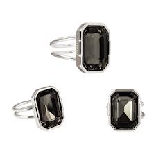 Ioaku Legacy Ring Alloy Silver/Smoke