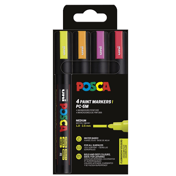 Posca Marker Set 4-p neonf&auml;rger