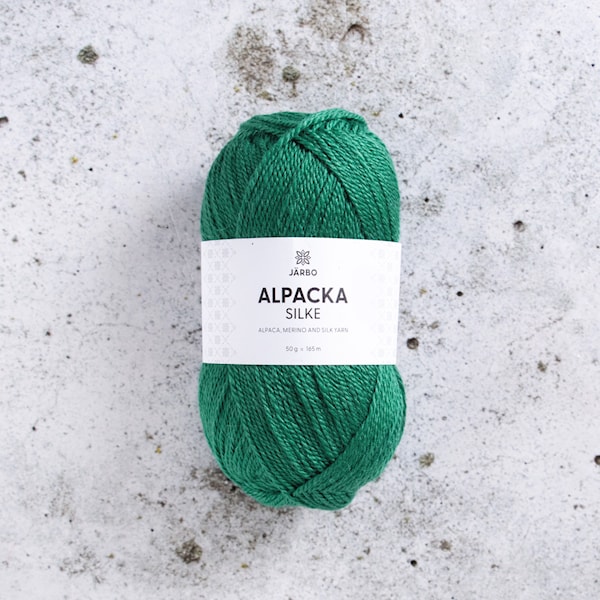 Alpacka Silke 50g Green Dynasty (08) Järbo
