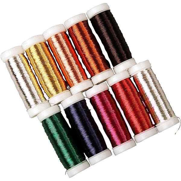 Metalltråd, tykkelse 0,18 mm, 10x50 g/ 1 pk.