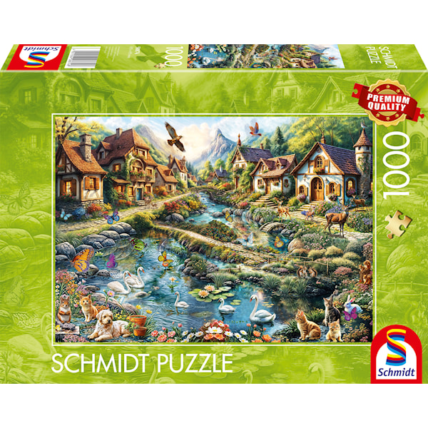 Village On Tthe Edge Of The Forest Pussel 1000 Bitar Schmidt