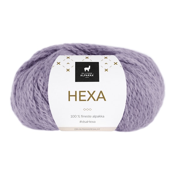Du Store Alpakka Hexa Garn 50 g Lavendel 937