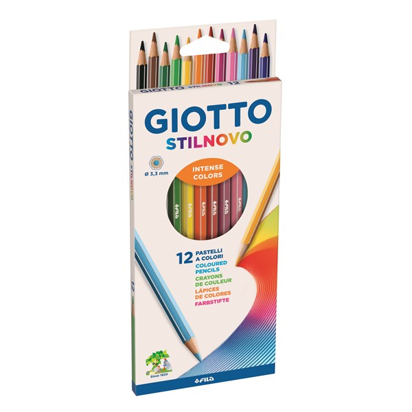 Färgpennor 12-pack Giotto Stilnovo