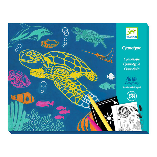 Skapa med Ljus och Cyanotopi Undervattensv&auml;rlden Djeco