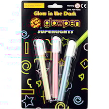 Penna Glow-in-the-dark 3 färger Robetoy