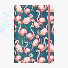 Anteckningsbok A5 Pink Flamingo Cedon