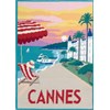 Esipainettu kangas 29,7 x 42 cm,  Motiivi Cannes