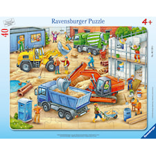 Big Construction Vehicles Barnpussel 40 bitar, Ravensburger