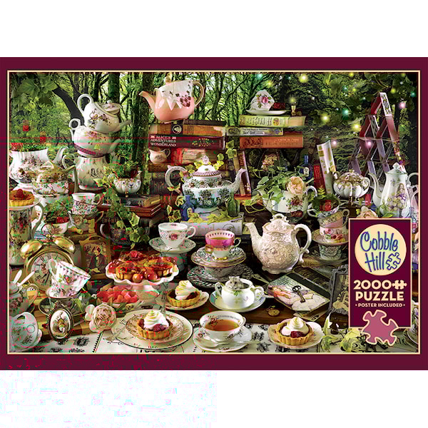 Puslespill Mad Hatter's Tea Party 2000 brikker, Cobble Hill