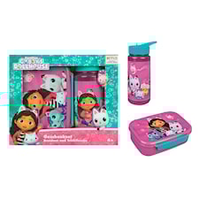 Undercover Gabby's Nukketalo Eväsrasia ja Juomapullo Setti