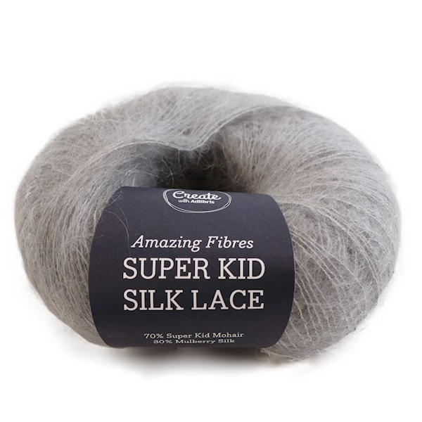 Adlibris Super Kid Silk Lace 25g Light Grey A431