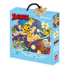 Träpussel Bamse i Rymden 40 bitar, Kärnan