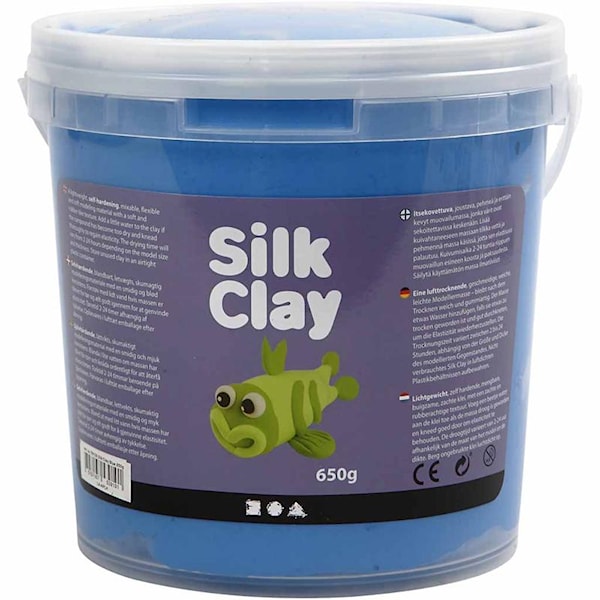 Silk Clay®, 650 g, blå