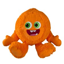 Fuzzy Monster Lekboll 40 cm Orange