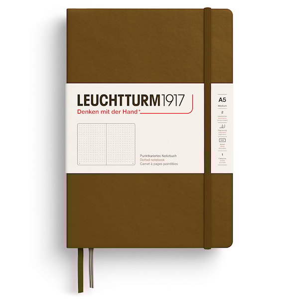 Notatbok A5 Soft Prikket Sprice Brown Leuchtturm1917