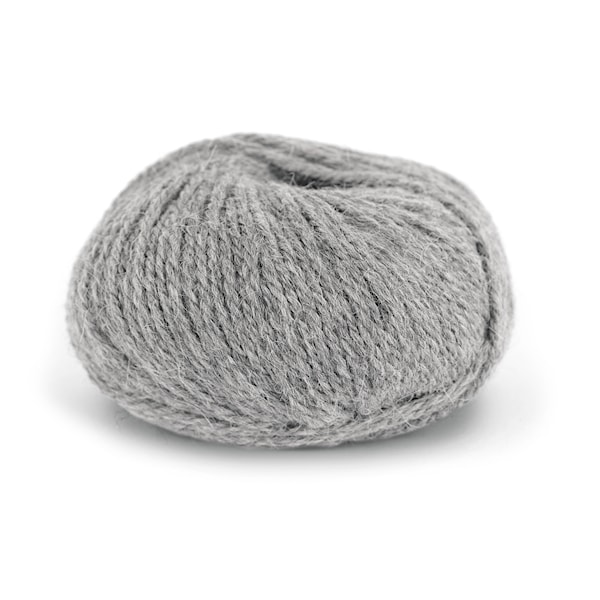 Knit At Home Chunky Alpaca Wool Ullmix 50 g Lys Grå Melert 604