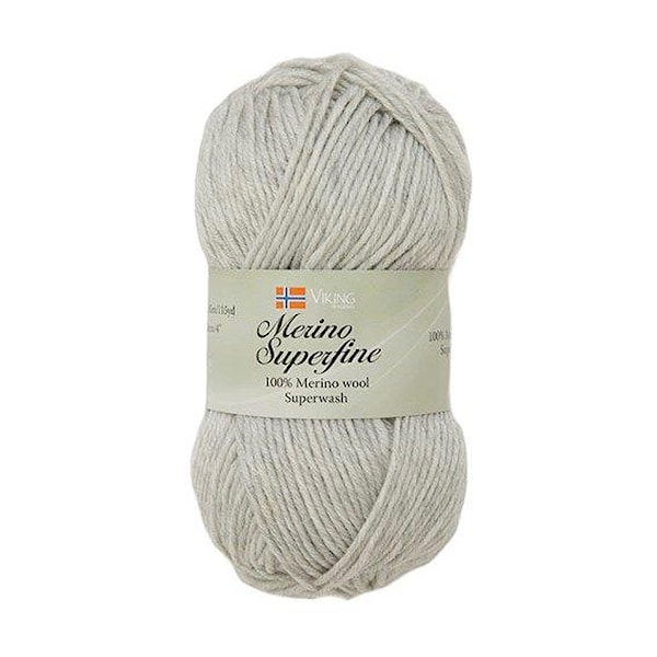 Viking of Norway Merino Superfine 50 gr Perlegrå 612