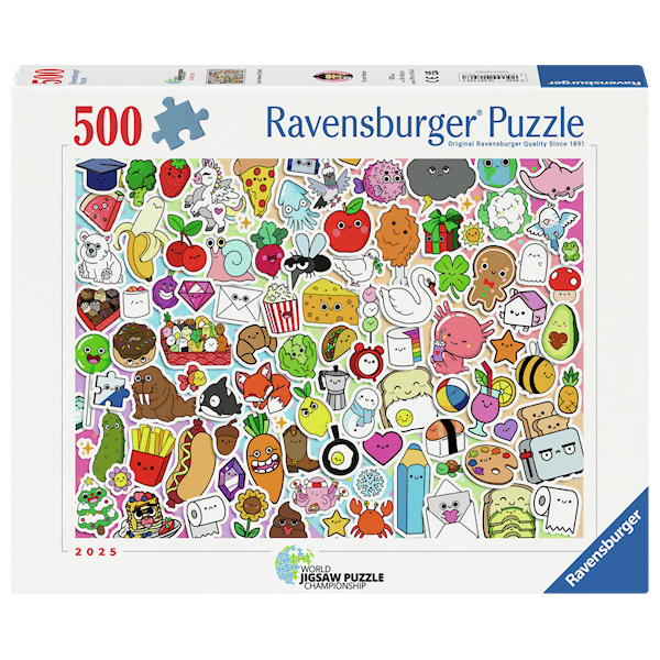 Cute Kawaii Chaos Pussel 500 Bitar Ravensburger