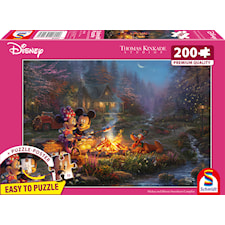 Pussel Disney Mickey & Minnie Sweetheart Campfire 200 bitar, Schmidt