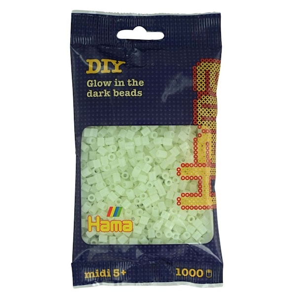 Hama Midi Beads 1000 pcs Glow green
