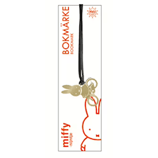 Bokmärke Miffy Cyklar Guld Pluto Design