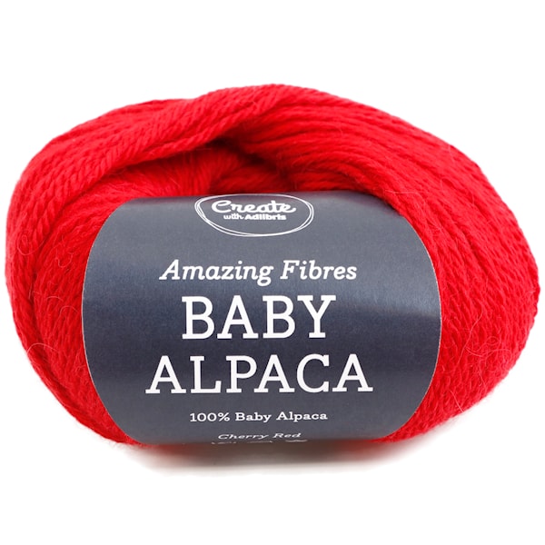 Adlibris Baby Alpaca 50g Cherry Red A258