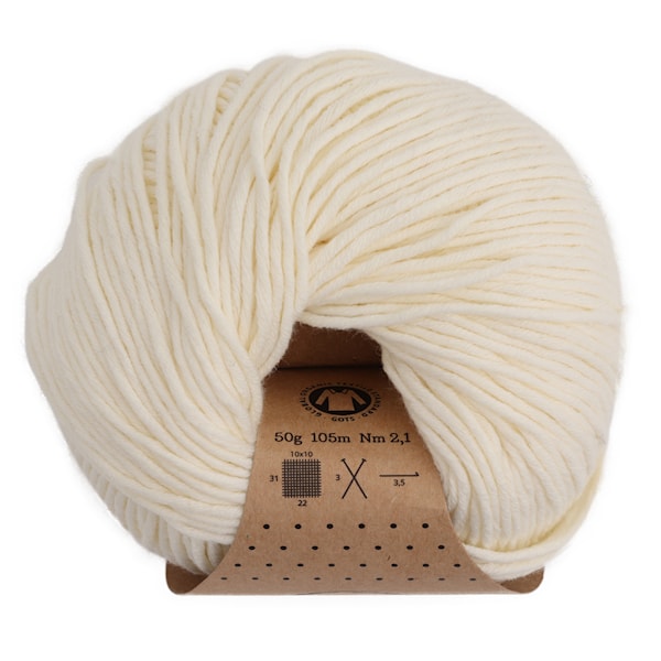 Adlibris Organic Cotton 50g Off White A419