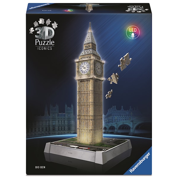 Iconic Big Ben with Light 3D-Pussel 216 Bitar, Ravensburger