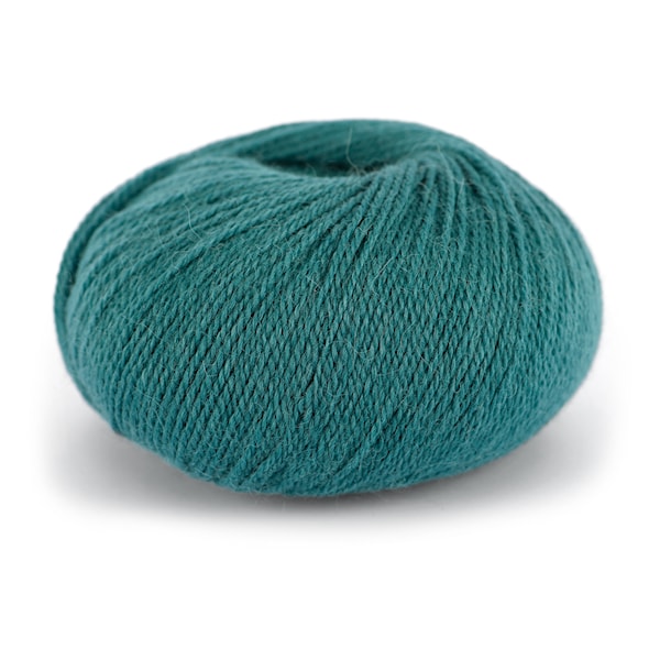 Du store Alpakka Wool Garn Ullmix 50 g Mørk Sjøgrønn 516