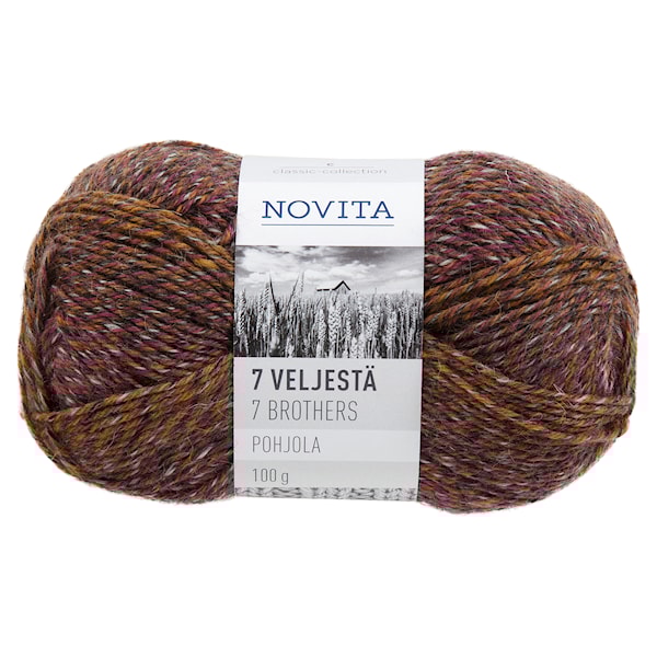 Novita 7 Bröder Norden Garn Ullmix 100 g, Korvatunturi 878