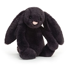 Bashful Inky Bunny Medium 31 cm Svart Jellycat