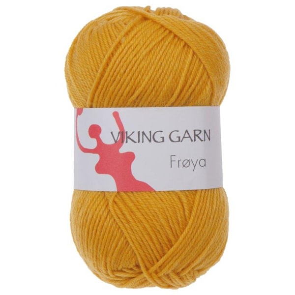 Viking of Norway Froya Garn Ullmix 50g Gul 240