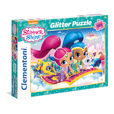 Puslespill Shimmer & Shine, Glitter, 104 brikker, Clementoni