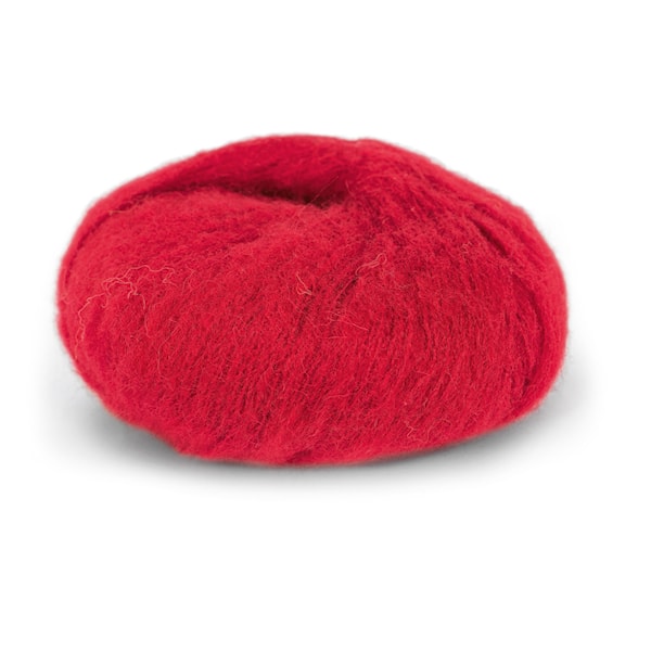 Du Store Alpacka Faerytale Garn 50 g Röd 777