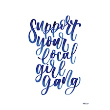 Girl Gang poster by Ink & Lise 30x40 cm