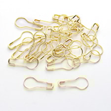 Metalliset silmukkamerkit, 80 kpl, kulta